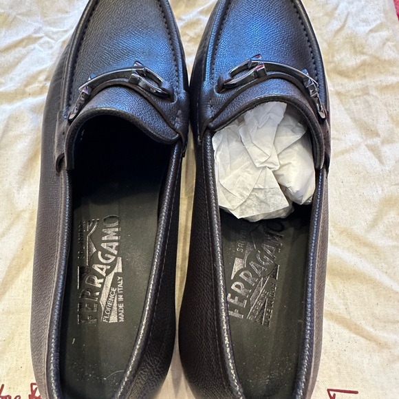 Mens Ferragamo Loafer- Dark Brown Size 8 - Picture 4 of 8